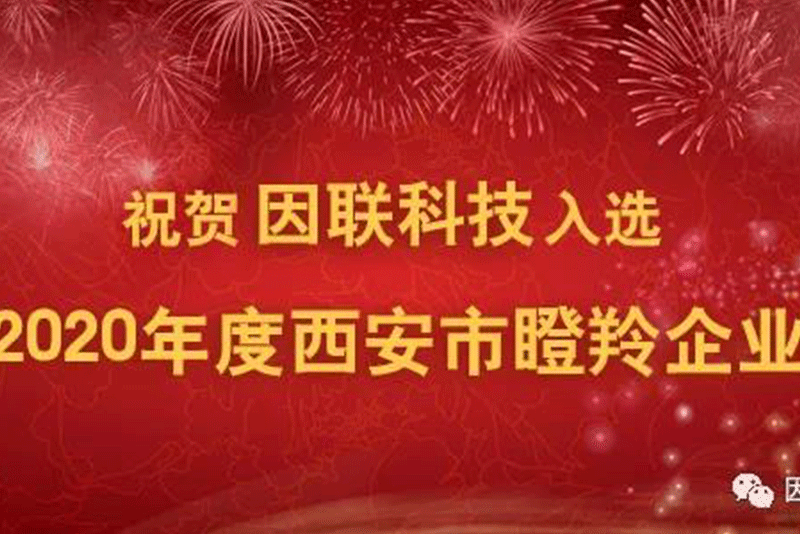 2020年度西安市瞪羚企業(yè)認(rèn)定名單出爐，因聯(lián)科技實(shí)力入選